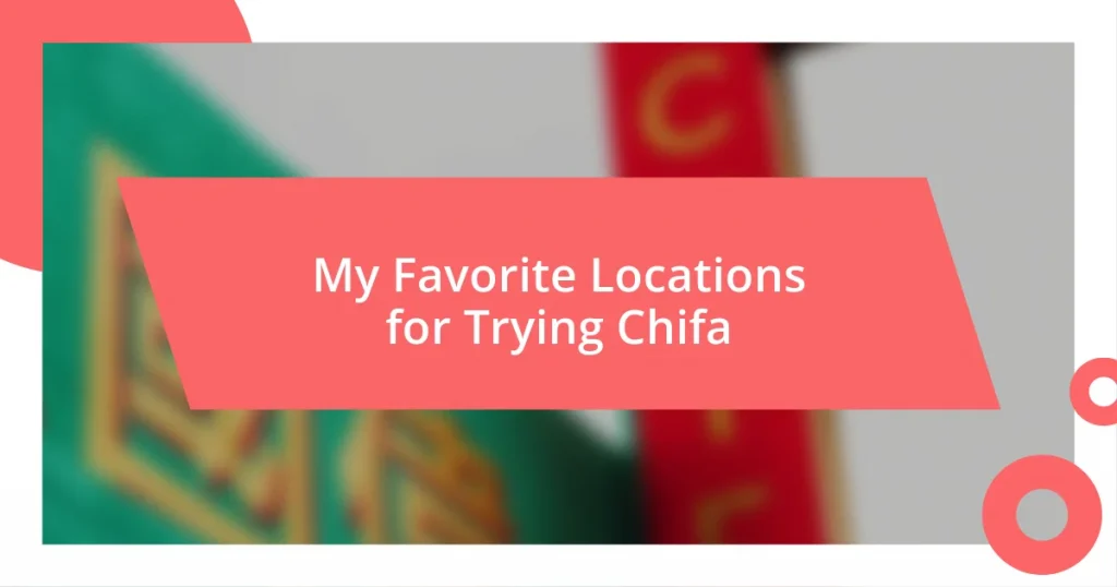 My Favorite Locations for Trying Chifa